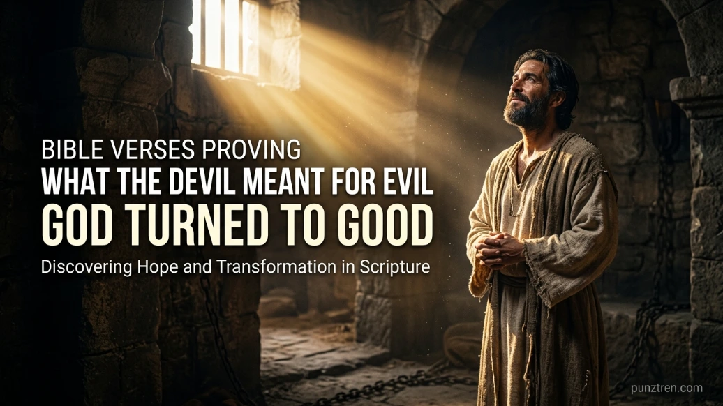 Bible Verses Proving What the Devil Meant for Evil God Turned to Good