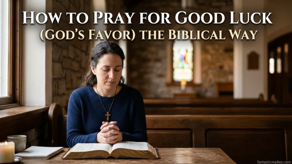 How to Pray for Good Luck (God’s Favor) the Biblical Way