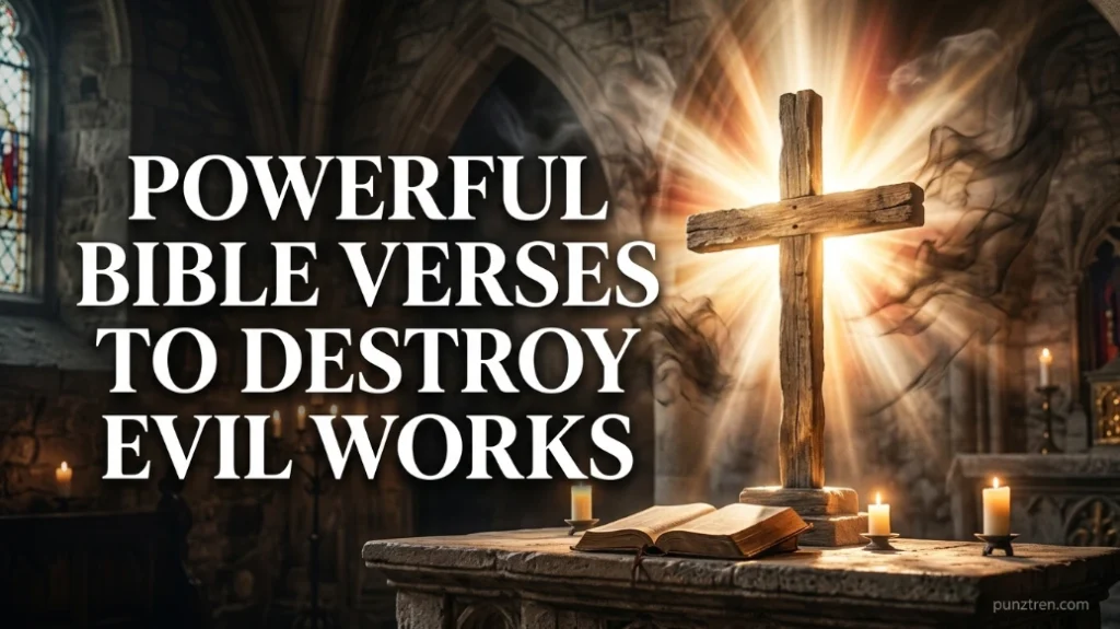 Powerful Bible Verses to Destroy Evil Works