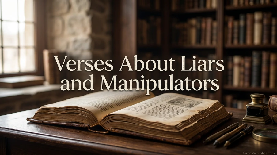 Verses about liars and manipulators