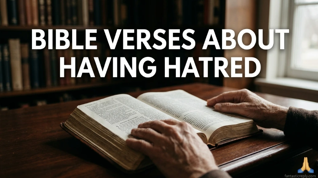 Bible Verses About Having Hatred